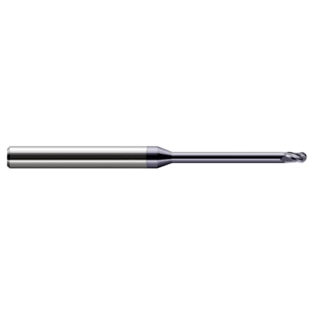 Miniature End Mill - Ball - Long Reach, Stub Flute, 0.0600